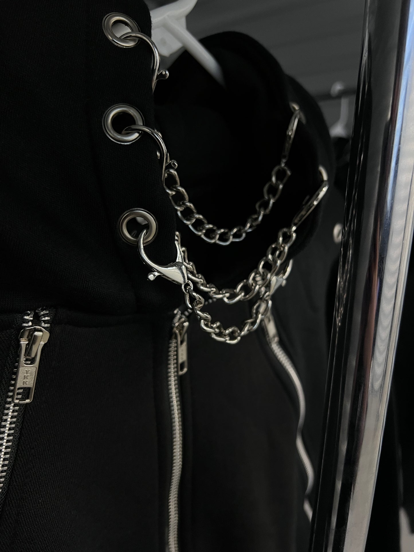 Triple Chained Zip Up