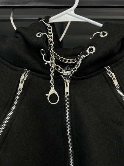 Triple Chained Zip Up